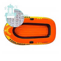 Embarcacion Recreativa Inflable Explorer 300 con Remos e Inflador Y+Regalo Sticker